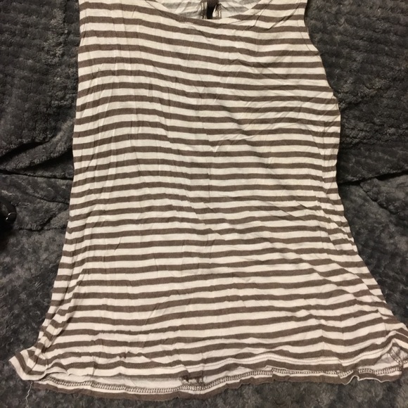 Brown stripped tank top - Picture 2 of 3